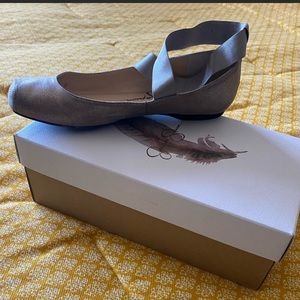 Bronze sparkly Jessica Simpson ballet flats